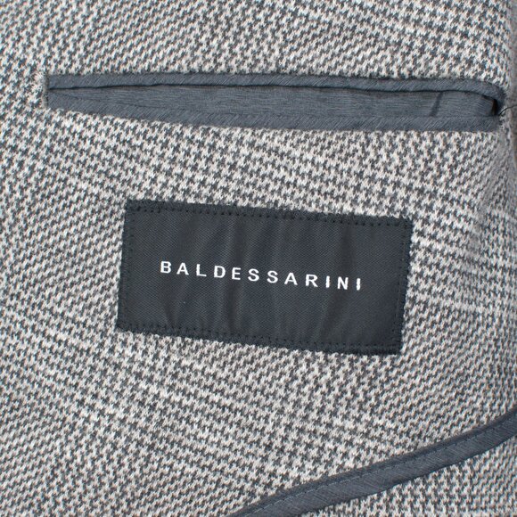 Baldessarini Men's Sport Coat Gray Plaid Check Cotton - Picture 5 of 7